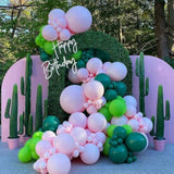 Cactus Fiesta Balloon Garland Kit: Hot Pink & Green Tropical Party Decor