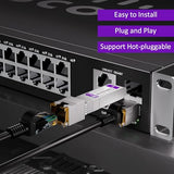 10Gbase-T Sfp+ To Rj45 Transceiver, 1/2.5/5/10G Multi-Rate Copper Sfp+ To Ethernet Module For Cisco Sfp-10G-T-S, Ubiquiti Unifi Uf-Rj45-10G, Mikrotik S+Rj10, Meraki , Netgear, D-Link And More, 1 Pack