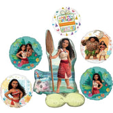Moana's Birthday Party Supplies Airloonz and Foil Balloon Bouquet Decorations