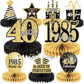 9Pcs 40Th Birthday Decorations 40Th Birthday Centerpieces For Tables D