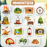 36Pcs Happy Camper Party Hanging Swirls Camping Themed Party Swirls Streamers Camping Adventure Bears Tent Party Birthday Decor For Boys Girls Kids Baby Shower Decorations