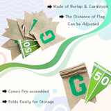 Game Day Burlap Banner Football Garland for Parties & Outdoor Deco