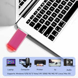 2Gb Usb Flash Drive 1 Pack Thumb Drives Zip Drive Usb 2.0 Jump Flash Drive Memory Stick 2Gb With Lanyards (Pink)