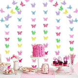 5 Pieces Rainbow Heart Garland Decorations Valentines Colorful 3D Hear