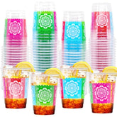 50 Count 12 Oz Fiesta Plastic Cups Mexican Disposable Party Cups Cinco De Mayo Margarita Drinkware For Fiesta Cinco De Mayo Mexican Theme Birthday Taco Bar Birthday Wedding Party Supplies Decorations