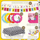 Alice In Wonderland Party Decorations For 16 Guests Mad Hatter Onederland 1St First Birthday Afternoon Tea Party Supplies Reversible Bunting Paper Plates Napkins Cups Table Cover