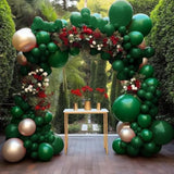 58pcs Double Stuffed Dark Emerald Green Balloon Garland Kit for Party Decorations