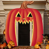Halloween Door Cover Large Outdoor Banner Sign Pumpkin Archway Porch Yard Decor