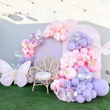 Purple And Pink Balloons, 50Pcs Metallic Pink Purple Balloons, Pearl Light Latex Balloon For Girls Women Birthday Party Wedding Baby Shower Bridal Shower Valentine'S Day Mother'S Day Decoration