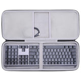 Ltgem Case Compatible With Logitech Mx Mechanical Wireless Illuminated Performance Keyboard, Office Travel Carrying Storage Bag - Black+Gray(Case Only)