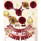 Bridal Shower Decorations Burgundy Gold/Fall Bachelorette Party Decorations Maroon Gold/Fall Wedding Decorations Burgundy Polka Dot Fans Bride To Be Banner For Burgundy Wedding