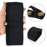Watch Band Accessories,Smart Watch Band Protable Storage Bag Case Pouch Organizer-Compatible With Apple Watchbands, Garmin Watch Band, Samsung Watch Band Etc -Cotton Canvas (Black)