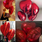 6Pcs 32" Red Heart Foil Balloons Valentine's Day Anniversary Wedding Party Decorations