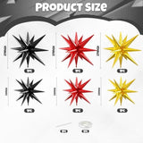 Gold Red Black Star Foil Balloons 22-27inch Party Decorations