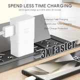 For Samsung Adaptive Fast Charging Adapter Quick Charge Charging Block Wall Charger Plug For Samsung Galaxy S25/S25+/S24/S24+/S23/S23+/S22/S22+/S21/S20/S10/S10+/S10E/S9/S9+/S8/Active/Note