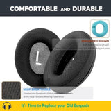 Replacement Earpads Cushion Compatible With Boltune Bt-Bh010 Headphone Ear Pads With Breathable Fabric/High Density Foam
