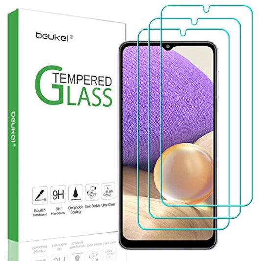 (3 Pack) Compatible For Samsung Galaxy A32 5G Screen Protector Tempered Glass, Touch Sensitive,Case Friendly, 9H Hardness