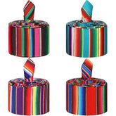Mexican Serape Ribbon Fiesta Ribbon 4 Rolls 20 Yards Sarapes Mexicanos