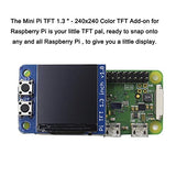 Mini Pitft 1.3" Lcd Display 240X240 Tft Add-On For Raspberry Pi 3.3V Spi St7789 3.3V Spi St7789 Full Color