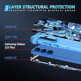 Galaxy S25 Plus 5G Case, Glow in the Dark, Shockproof, Hard Bumper + Soft Silicone