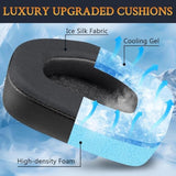 Cooling Gel Earpads Replacement For Alienware Aw988 (Aw 988) Wireless Gaming Headset, Ear Pads Cushions With Noise Isolation Foam - Black