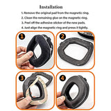 Vekeff Replacement Ear Pads Cushion For Astro Gaming A50 A 50 Gen3 Gen4 A40 Tr Headphones (Black)