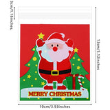 300 Pieces Christmas Cellophane Bags Xmas Treat Candy Cookie Biscuit Bags Self-Adhesive Plastic Present Bags For Christmas Party Diy Supplies Favor, 12 Styles
