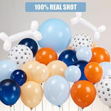 143Pcs Blue Balloon Garland Kit β Dog Paw Print & Bone for Dog-Themed Party