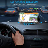 Cell Phone Holder for Car, Vertical Horizontal Car Phone Mount with 360° Rotate Dashboard Cradle Compatible iPhone Samsung Galaxy Android