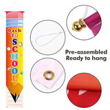 Welcome Back to School 2025 Porch Sign & Hanging Banner Decorations