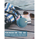 C12 Ipx7 Waterproof Shower Bluetooth Speaker, Portable Small Speaker, Speakers Bluetooth Wireless Loud Clear Sound Support Tf Csuard Ction Cup For Outdoor Kayak Canoe Beach Gift (Navy)