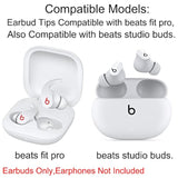 Earbud Tips Replacement Earbud Tips Earbud Replacement Tips Ear Covers Double Flange Silicone Eartips Earplug Ear Tips For Earbuds Fit For Beats Fit Pro Ear Tips Buds Black+White 6 Pairs Sml