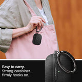 Spigen Urban Fit Designed for AirPods Pro Case (2019) Premium Fabric Cover with Carabiner - Black