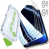 4+2 Pack for iPhone 14 Pro Privacy Screen Protector with Camera Lens Protector 6.1 inch,9H+Tempered Glass[12FT Military Grade Shatterproof &100%