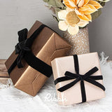 2 Rolls Black Velvet Ribbon,Christmas Ribbon For Gift Wrapping, Christ