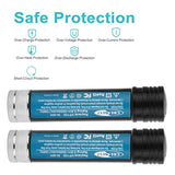 2Pack 3.6V 3500Mah Ni-Mh Replacement Battery For Black & Decker Versapak Battery Vp100 Vp100C Vp105 Vp105C Vp110 Vp110C Vp143 Model Power Tools