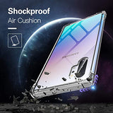 Case For Samsung Galaxy Note 10+ / Note 10 Plus Shockproof Bumper Protective Cover Hybrid Design Hard Pc Back + Flexible Tpu Raised Bezel Slim Fit With Airbags Corners Clear