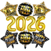 16 Inch Gold 2026 Number Foil Balloons New Year Party Decorations
