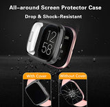 Screen Protective Case Compatible with Fitbit Versa 2 Smartwatch, 3-Pack Soft TPU Full Cover Cases Compatible with Fitbit Versa 2 Watch,