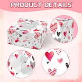 Valentine’S Day Treat Gift Boxes 24 Pcs Paper Transparent Window Packaging Box For Cookie Macaroon Candy Chocolate Wedding Birthday Party Favor Supplies Decorations