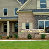 He Asked She Said Yes Backdrop Banner Decorations, Large Wedding Engagement Party Sign Supplies, Bridal Shower Photo Booth Props Décor (9.8X1.6Ft)