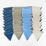 Dusty Blue Party Decoration Gray Blue Felt Hanging Triangle Mini Bunting Pennant Banner Flag For Baby Shower Birthday Wedding Nautical Ahoy Achor Bridal Shower Engagement Party Classroom Nursery Decor