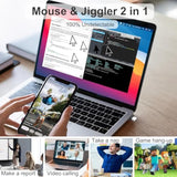 Wireless Mouse For Macbook Air Pro Imac Laptop Desktop Surface Pro, Rechargeable Silent Wireless Usbc Mouse With Jiggler For Mac Desktop/Computer/Ipad (Bluetooth 5.2/3.0, 2.4G Usb A, Type-C Receiver)