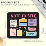 Note To Self Non-Slip Mouse Pad With Stitched Edge, Funny Mental Health Awareness Gifts For School Counselor Therapist, Positivity Inspirational Gifts For Women, Self-Love And Self-Care Gift