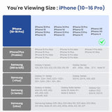 Holster for iPhone 16, 15, 14, 13, 12, 11, Xs, X, XR - Belt Holder Case with Clip, Black