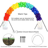 Reusable Balloon Arch Stand Kit With Base, Adjustable Balloon Arch Frame 10Ft Wide & 9Ft Tall For Graduation Wedding Birthday Baby Shower Party Supplies Halloween Decoraitons