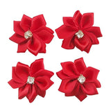 Libiiine Upick More Than 26 Colors 40Pcs Satin Ribbon Flowers Bows Ros