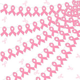 5 Pcs Breast Cancer Awareness Pink Ribbon Banner