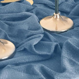 Dusty Blue Wedding Arch Draping Fabric 29" x 20FT Sheer Backdrop for Ceremony