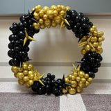 12pc Gold Star Explosion Balloons Large Spike Mylar Cone Party Decor